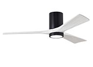 Irene 6-Speed DC 52" Ceiling Fan w/ Integrated Light Kit in Matte Black with Matte White blades