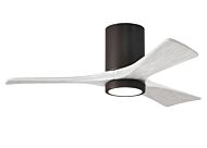 Irene 6-Speed DC 42" Ceiling Fan w/ Integrated Light Kit in Textured Bronze with Matte White blades