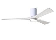 Irene 6-Speed DC 60" Ceiling Fan w/ Integrated Light Kit in White with Matte White blades