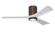 Irene 6-Speed DC 52" Ceiling Fan w/ Integrated Light Kit in Walnut Tone with Matte White blades