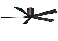 Irene 6-Speed DC 60" Ceiling Fan in Brushed Bronze with Matte Black blades