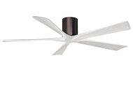 Irene 6-Speed DC 60" Ceiling Fan in Brushed Bronze with Matte White blades