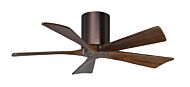 Irene 6-Speed DC 42" Ceiling Fan in Brushed Bronze with Walnut blades