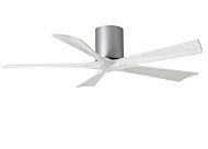Irene 6-Speed DC 52" Ceiling Fan in Brushed Nickel with Matte White blades