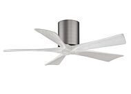 Irene 6-Speed DC 42" Ceiling Fan in Brushed Pewter with Matte White blades