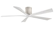 Irene 6-Speed DC 60" Ceiling Fan in Barnwood tone with Matte White blades