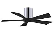 Irene 6-Speed DC 42" Ceiling Fan in Polished Chrome with Matte Black blades