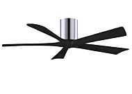 Irene 6-Speed DC 52" Ceiling Fan in Polished Chrome with Matte Black blades
