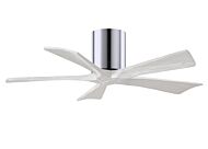 Irene 6-Speed DC 42" Ceiling Fan in Polished Chrome with Matte White blades