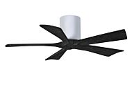 Irene 6-Speed DC 42" Ceiling Fan in White with Matte Black blades