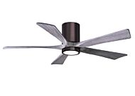 Irene 6-Speed DC 52" Ceiling Fan w/ Integrated Light Kit in Brushed Bronze with Barnwood Tone blades