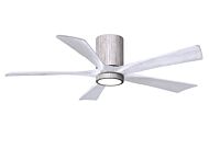 Irene 6-Speed DC 52" Ceiling Fan w/ Integrated Light Kit in Barnwood Tone with Matte White blades