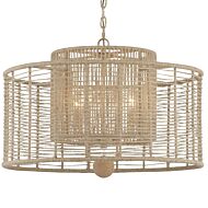 Crystorama Jayna 4 Light 17 Inch Chandelier in Burnished Silver