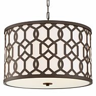 Libby Langdon for Crystorama Jennings 17 Inch Outdoor Hanging Light in Dark Bronze