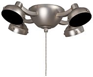 Minka Aire 4 Light Ceiling Fan Light Kit in Brushed Steel