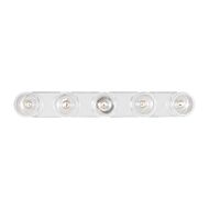 Monroe 5-Light Bathroom Vanity Light in Polished Nickel