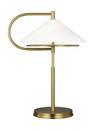 Gesture 2 Light Table Lamp in Burnished Brass by Kelly Wearstler