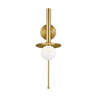 Nodes Wall Sconce in Burnished Brass by Kelly Wearstler