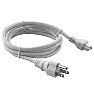 72 in. White Power Cord
