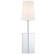 Crystorama Lena 18 Inch Wall Sconce in Polished Chrome