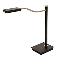 House of Troy Lewis 18 Inch Table Lamp in Black with Satin Nickel