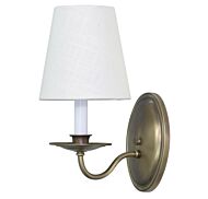 House of Troy Lake Shore 11.5 Inch Wall Lamp in Antique Brass