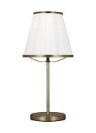 Esther 1-Light Table Lamp in Time Worn Brass
