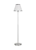 Esther 1-Light Floor Lamp in Polished Nickel