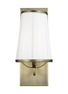 Esther 1-Light Wall Sconce in Time Worn Brass