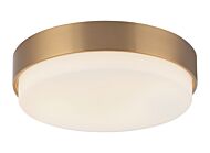 Quintz 3-Light Ceiling Mount in Aged Gold Brass