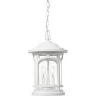 Quoizel Marblehead 3 Light 11 Inch Outdoor Hanging Light in White Lustre
