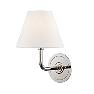 Hudson Valley Signature No.1 by Mark D. Sikes 9.5 Inch Wall Lamp in Polished Nickel