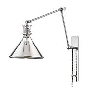 Hudson Valley Metal No.2 by Mark D. Sikes 30 Inch Swing Arm Wall Lamp in Polished Nickel