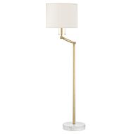 Essex 2-Light Floor Lamp in Aged Brass