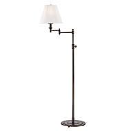 Hudson Valley Signature No.1 by Mark D. Sikes 57 Inch Floor Lamp in Distressed Bronze