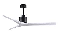 Mollywood 6-Speed DC 60 Ceiling Fan in Matte Black with Matte White blades