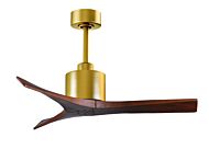 Mollywood 6-Speed DC 42 Ceiling Fan in Brushed Brass with Walnut blades