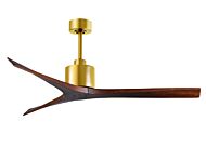 Mollywood 6-Speed DC 60 Ceiling Fan in Brushed Brass with Walnut blades