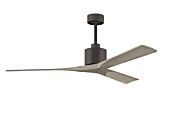 Nan 6-Speed DC 60 Ceiling Fan in Textured Bronze with Gray Ash blades