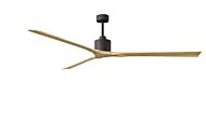 Nan XL 6-Speed DC 90 Ceiling Fan in Textured Bronze with Light Maple Tone blades