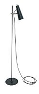 House of Troy Norton 59 Inch Floor Lamp in Granite with Satin Nickel Accents