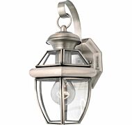 Quoizel Newbury 7 Inch Outdoor Wall Light in Pewter