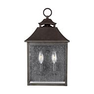 Galena 2 Light Outdoor Wall Light in Sable by Sean Lavin