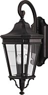 Feiss Cotswold Lane Collection 3 Light Outdoor Lantern in Bronze