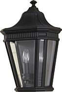 Feiss Cotswold Lane Collection 10 Inch Outdoor Lantern   in Black Finish