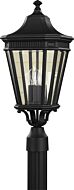 Feiss Cotswold Lane Collection 10 Inch Outdoor Lantern in Black Finish