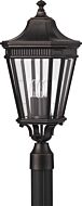 Feiss Cotswold Lane Collection 10 Inch Outdoor Lantern in Bronze