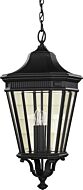 Feiss Cotswold Lane Collection 12 Inch Outdoor Lantern in Black