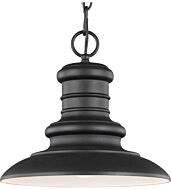 Feiss Redding Station Contemporary Outdoor Hanging Light in Textured Black
