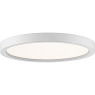 Quoizel Outskirts 11 Inch Ceiling Light in White Lustre